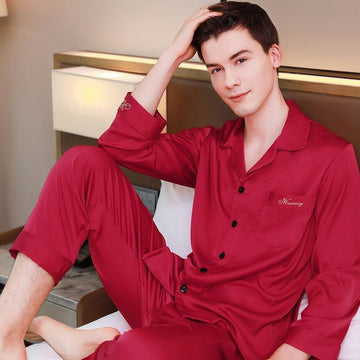 Luxe Men Satin Pajamas Set