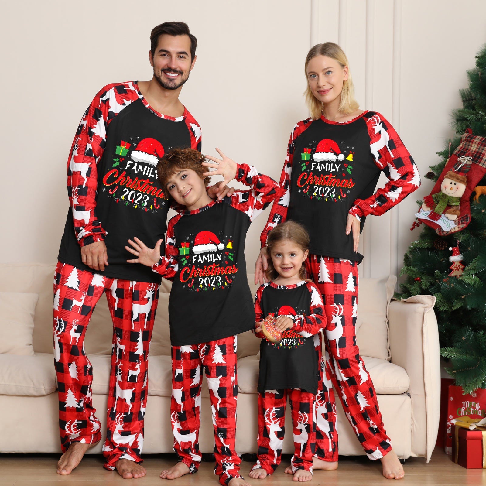 Christmas Long Sleeve Family Christmas 2023 Family Pajama Set