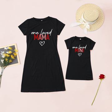 Mom and Daughter T-Shirt Dress