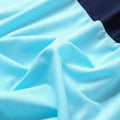 Drak Blue Color Block Stitching Striped Matching Dresses (3549542580308)