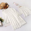 Floral Lace Dress Mini Dress For Mom And Girls (3580366192724)