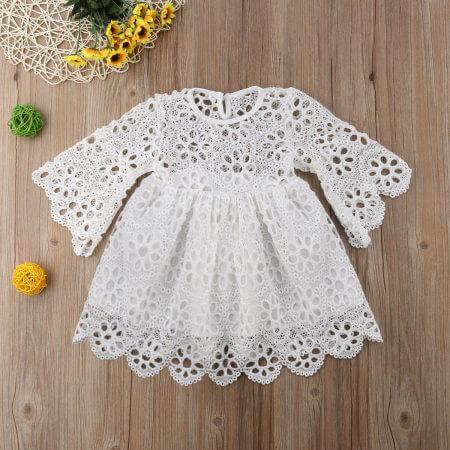 Floral Lace Dress Mini Dress For Mom And Girls (3580366192724)