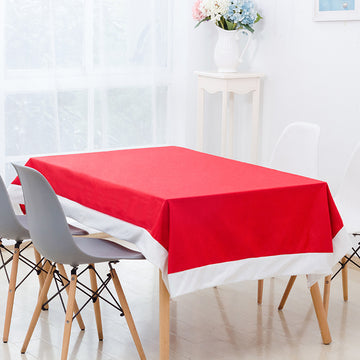 Christmas Home Decoration Red Non-woven Tablecloth