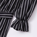 Striped One-Shoulder Long-sleeve Matching Jumpsuits (3449456984148)