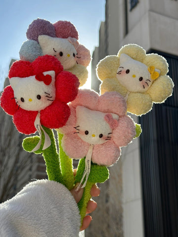 Hellokitty Colorful Handmade Plush Flower Bouquet