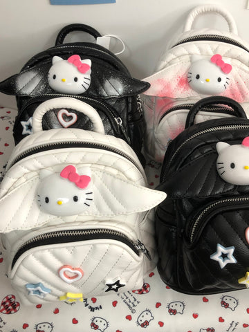 Hellokitty Fashion Backpack Mini Backpack Purse PU Leather Backpack Shoulder Bag