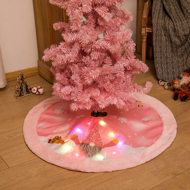 Christmas Decorations Pink Tree Dress with Lights