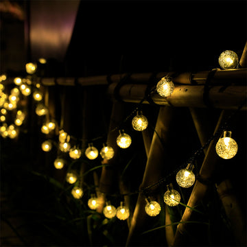 LED Bubble Ball Round Solar/Battery Light String Christmas Outdoor Garden Decoration