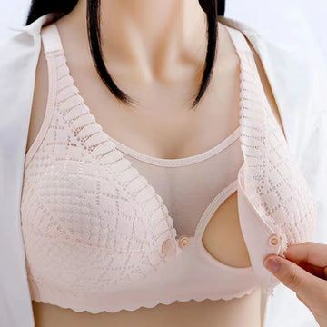 Pregnant Women Comfortable Breastfeeding Bra With Front Fastening To Gather And Prevent Sagging Postpartum Nursing Bra