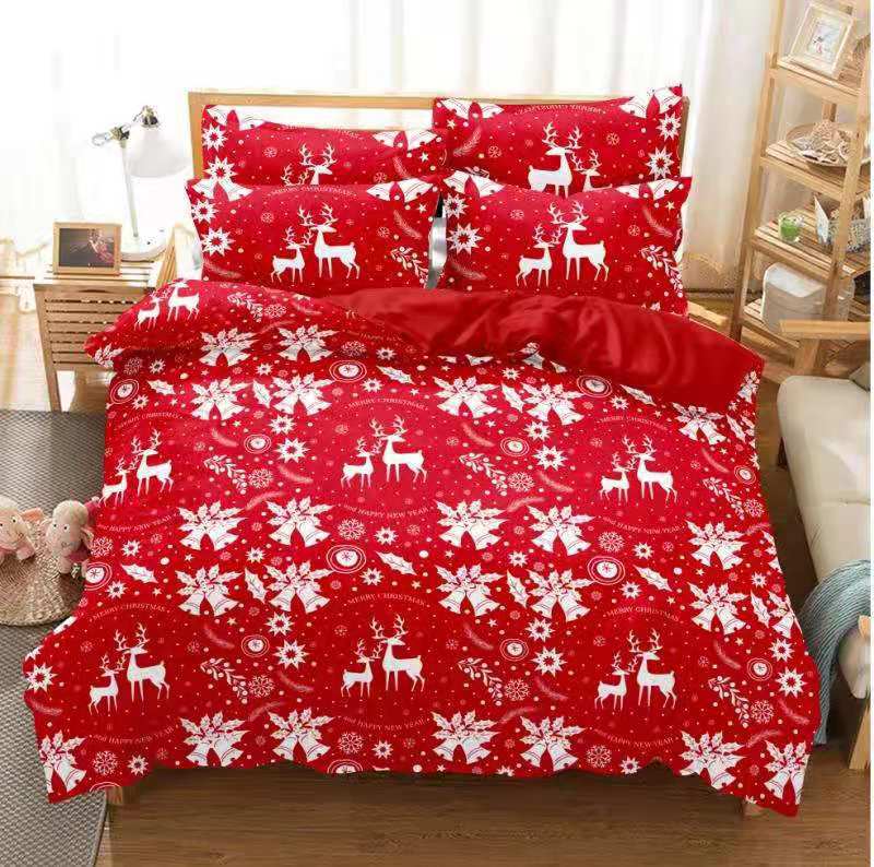 Christmas Quilt 3 Piece Bedding Set(1 Quilt,2 Pillow Shams)