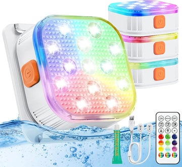 Rechargeable 200FT Color Changing Swimming Pool Light with Remote