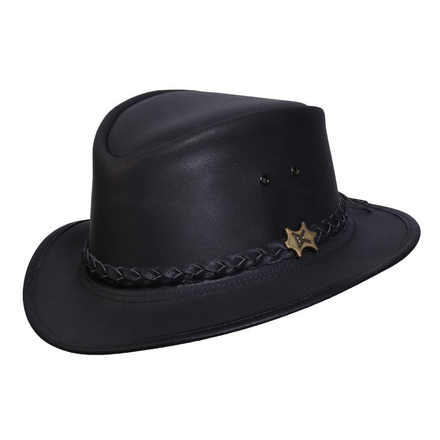 BC Hats Streetwise Leather Fedora