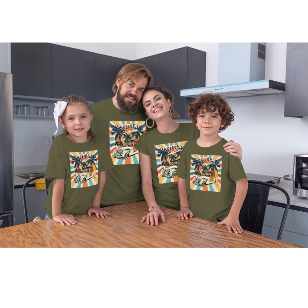 Matching Family Tshirt Short Sleeve Matching Outfits