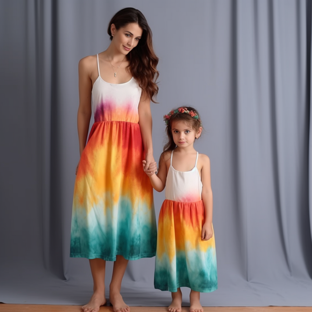Mom and Me Tie Dye Cami Dress