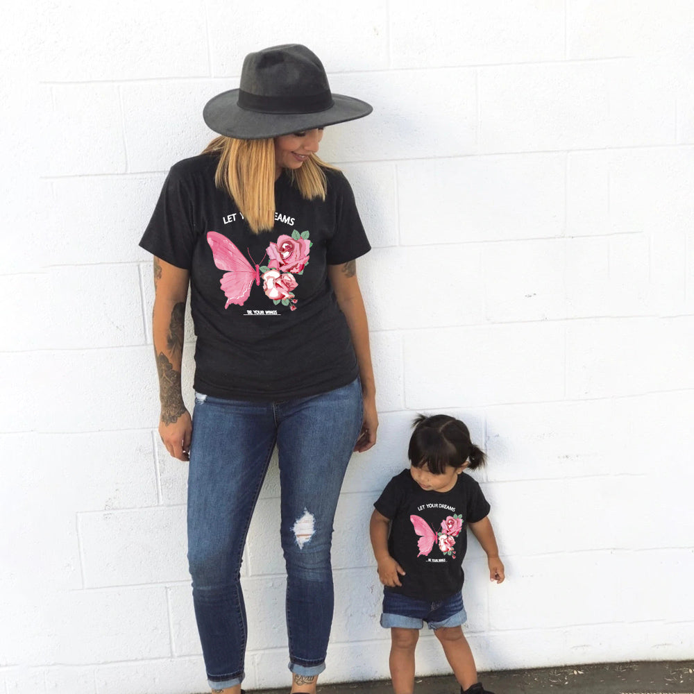 Mommy and Daughter Short Sleeve Matching T-Shirt