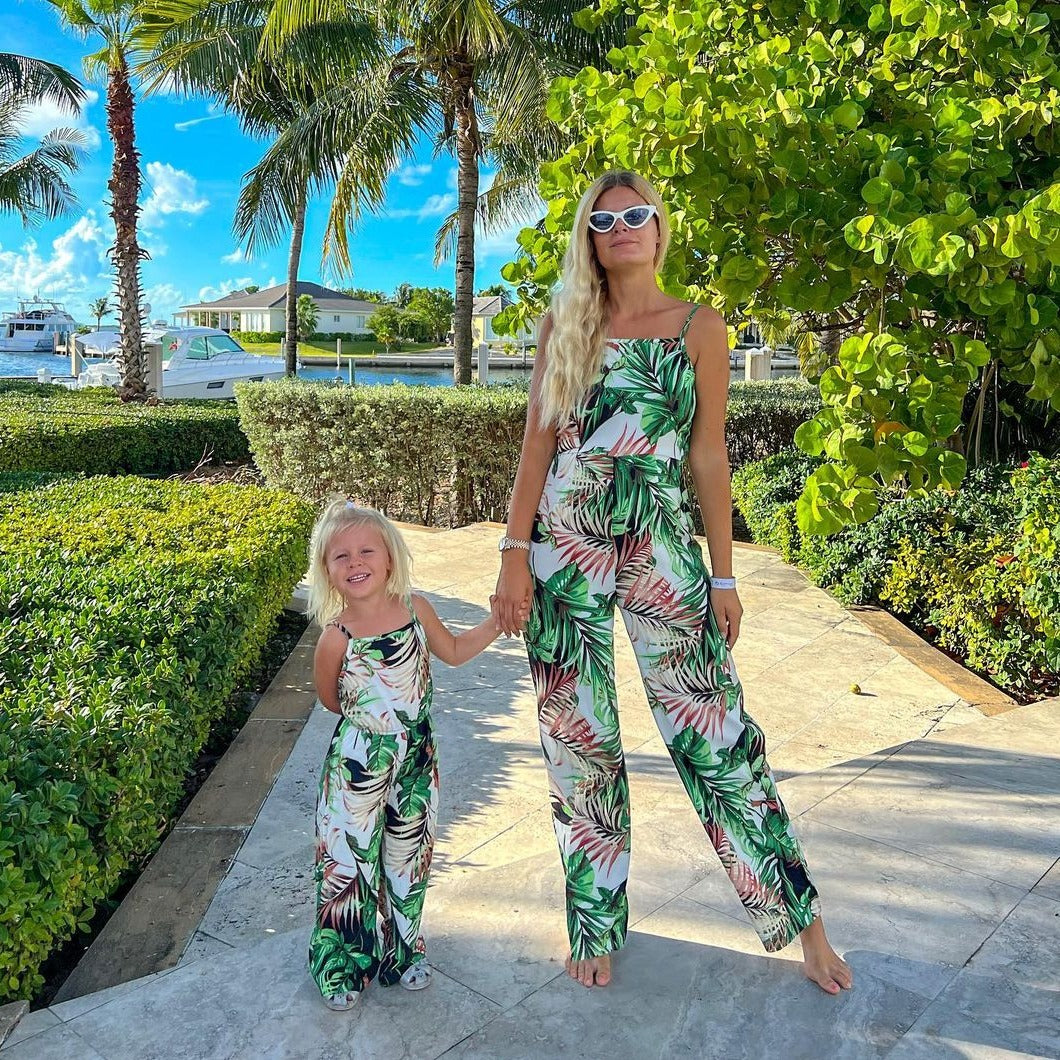 Mommy and Me Matching Summer Jumpsuit